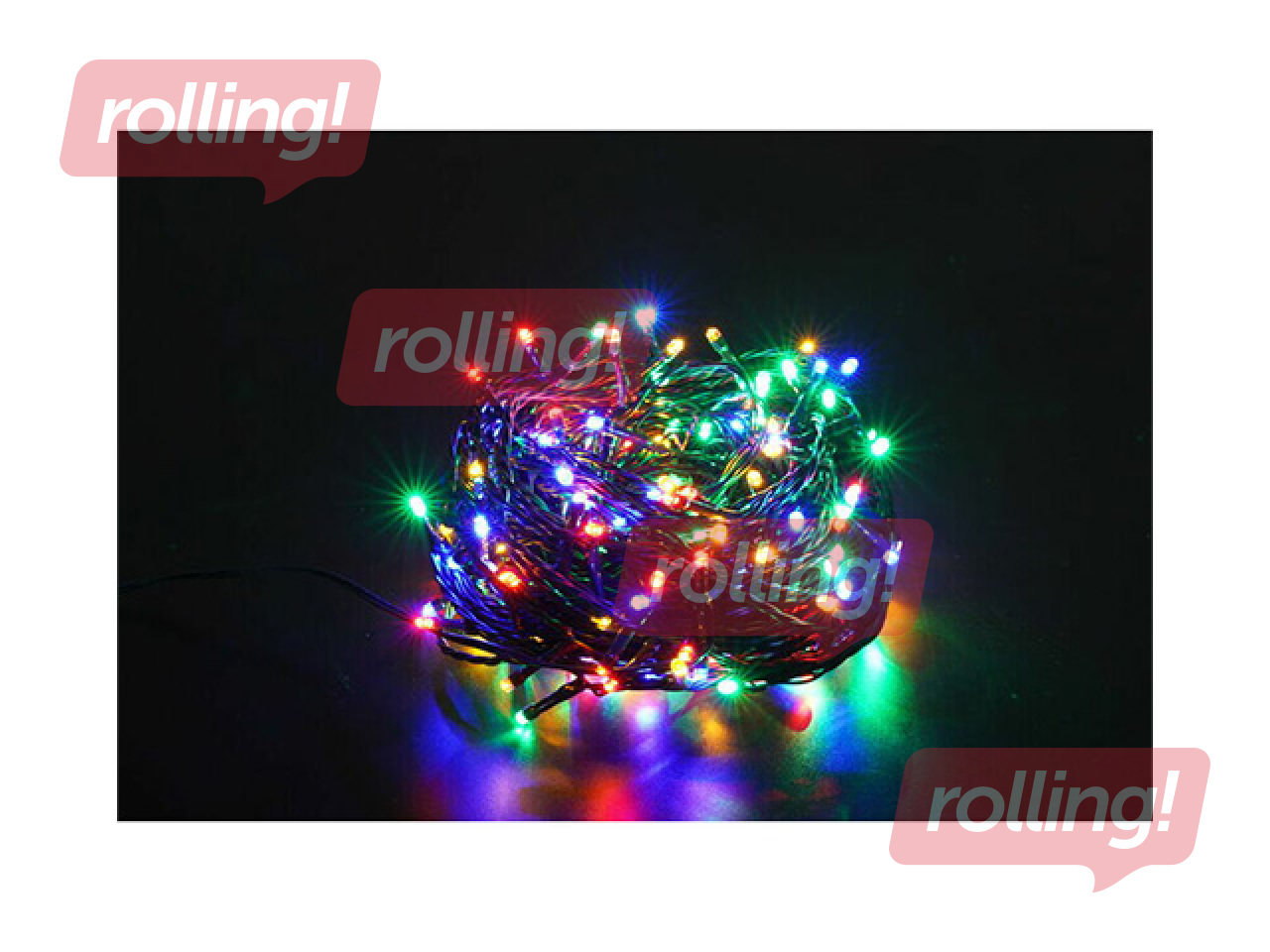 Electric string lights, Modee Lighting LED Rope, 100 LEDs, colored, 10 m