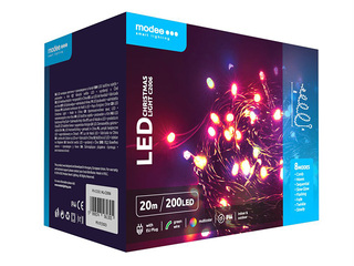 Электрическая гирлянда, Modee Lighting LED Rope, 200 светодиодов, цветная, 20 м