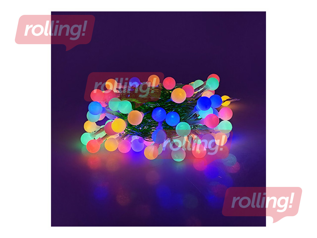 Электрическая гирлянда, Modee Lighting LED Rope Berry, 100 светодиодов, цветная, 10 м