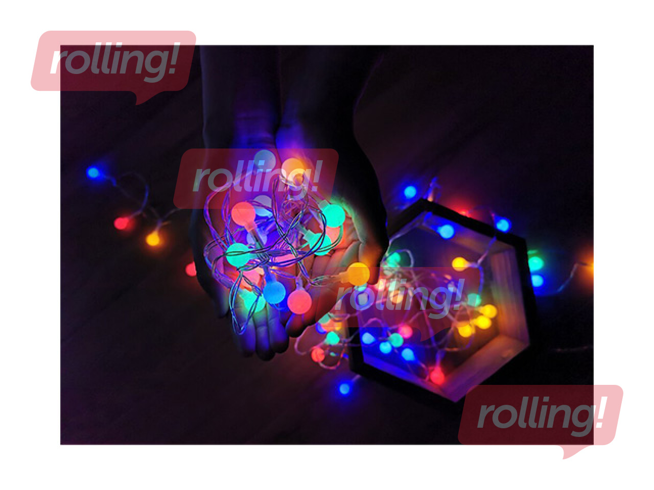 Elektriskā lampiņu virtene, Modee Lighting LED Rope Berry, 100 LED, krāsaina, 10m