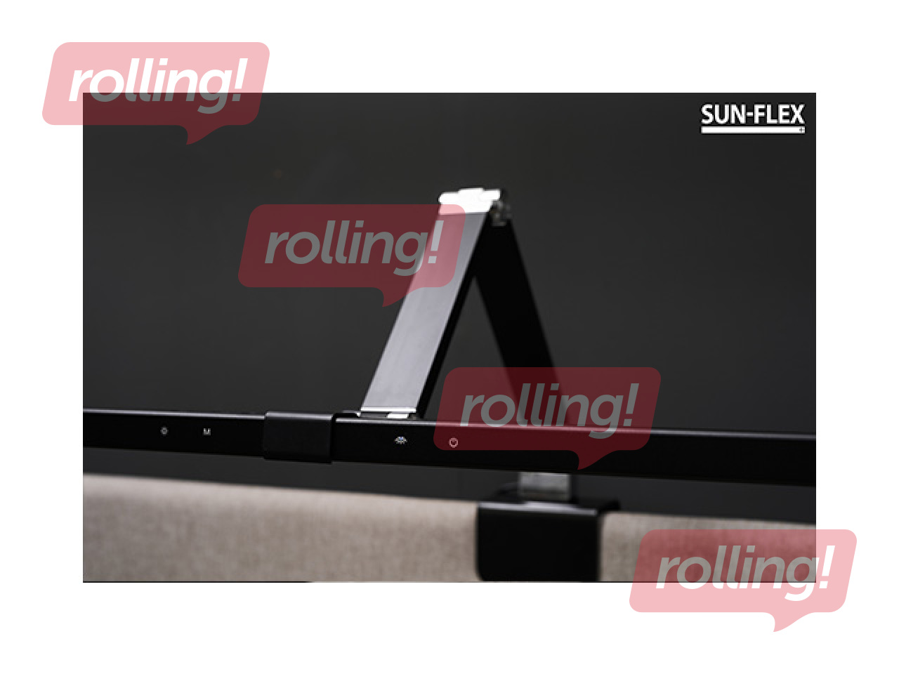 Galda lampa Sun-Flex Screenlite Panel, LED, 12W, regulējams spilgtums, melna