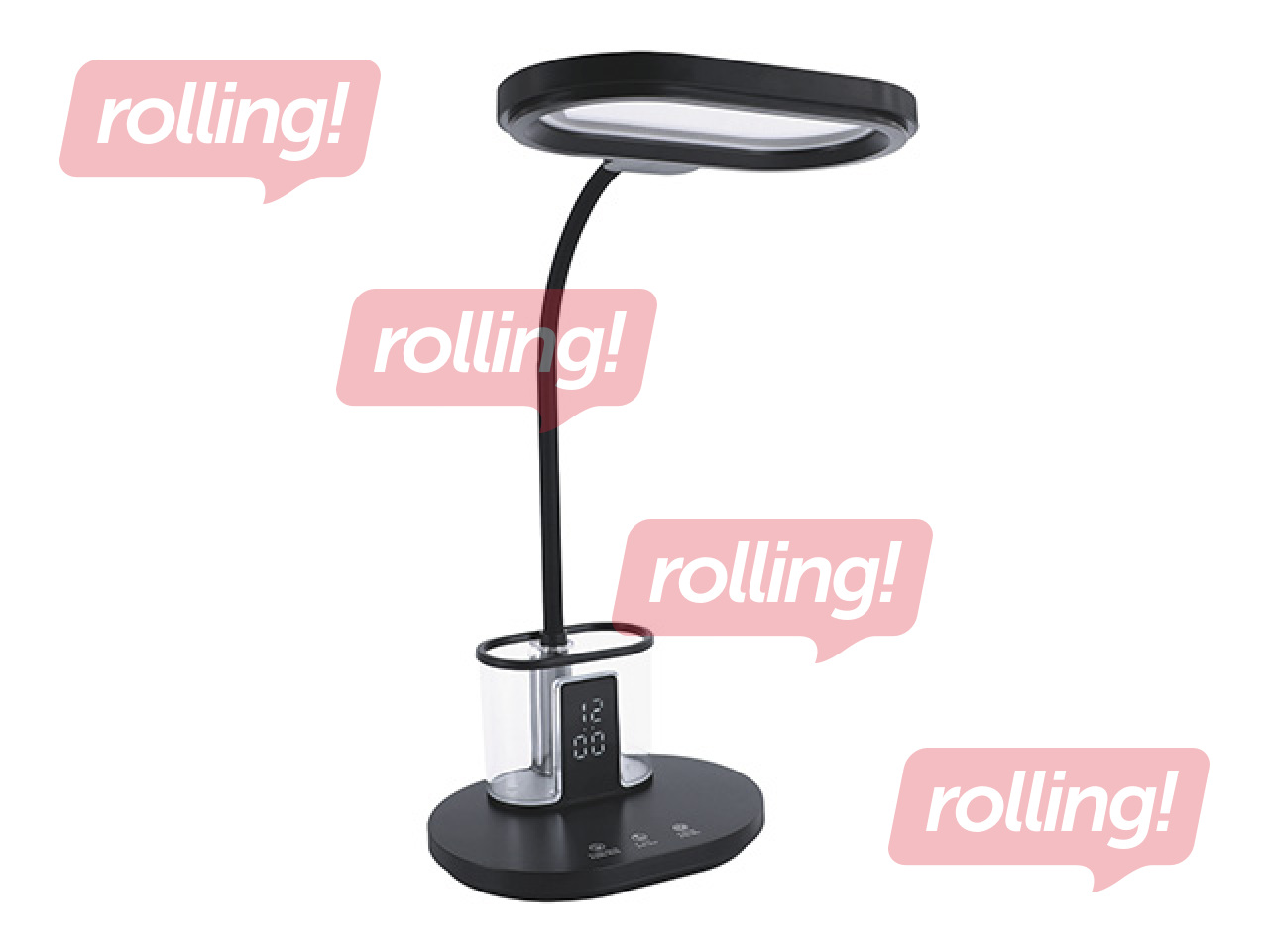 Galda lampa Struhm Elipso, LED, 12W, melna