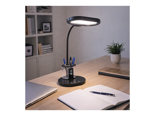 Galda lampa Struhm Elipso, LED, 12W, melna