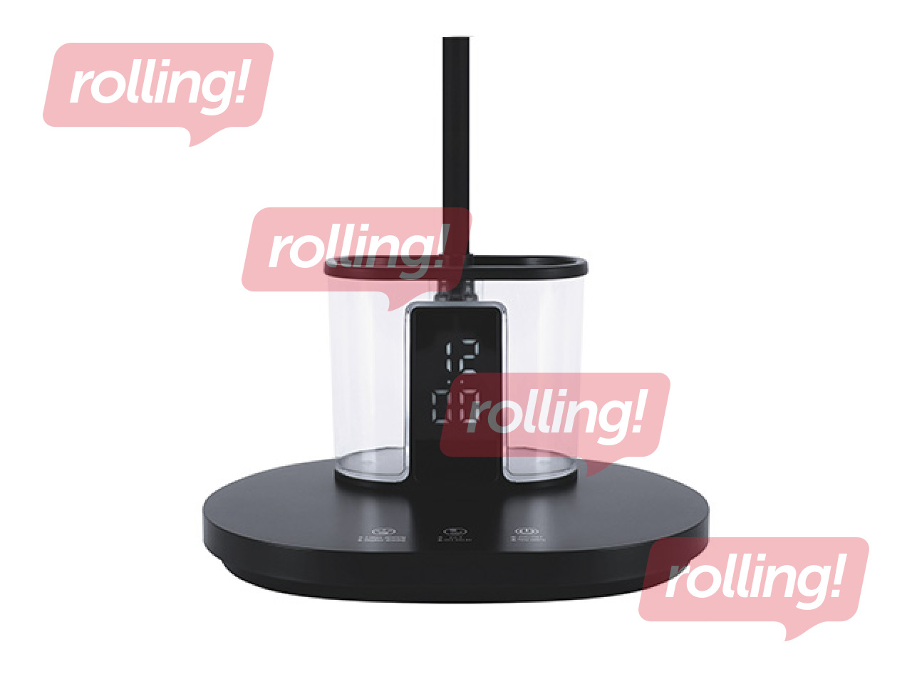 Galda lampa Struhm Elipso, LED, melna