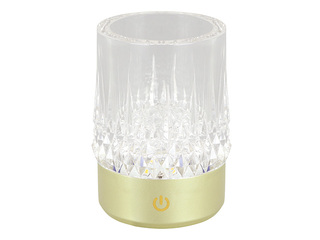 Galda lampa Struhm Crystal Gral, LED, dekoratīvā, Ø7.5x10.5cm