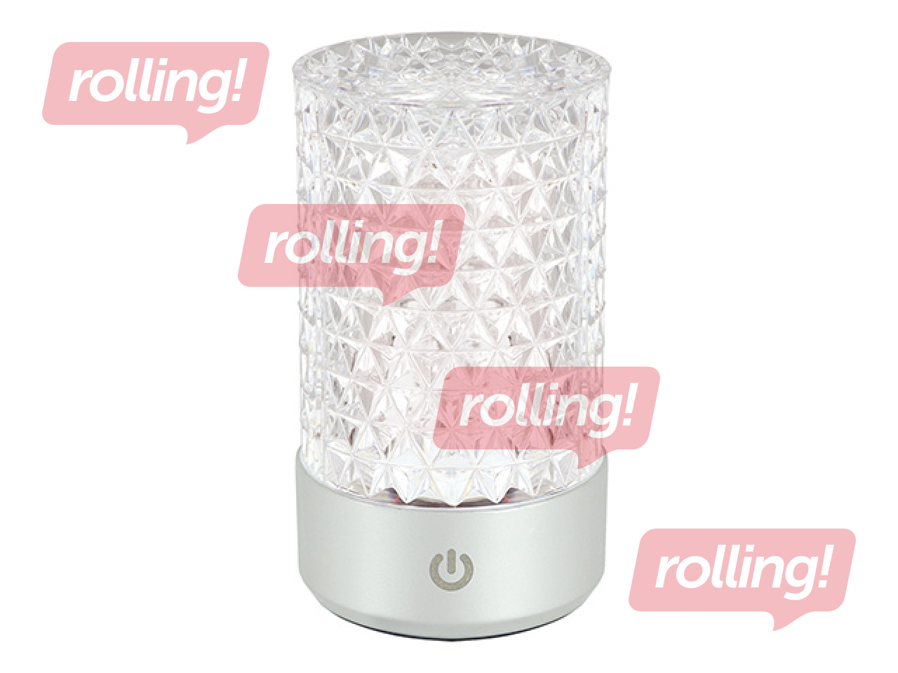 Настольная лампа Struhm Crystal Dubai, LED, декоративная, Ø7.2x12см