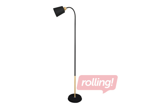 Stāvlampa Orno Grace, E27, 18W, melna, 160cm