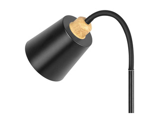 Stāvlampa Orno Grace, E27, 18W, melna, 160cm