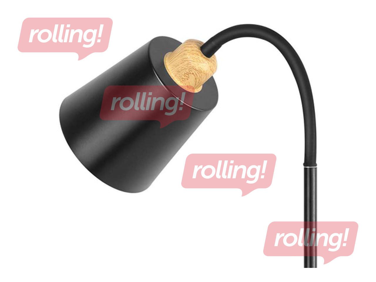 Stāvlampa Orno Grace, E27, 18W, melna, 160cm