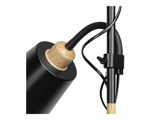Stāvlampa Orno Grace Triple, E27, 18W, melna, 192cm