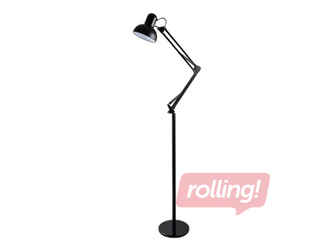 Stāvlampa Orno Luwes II, E27, 18W, melna, 182cm