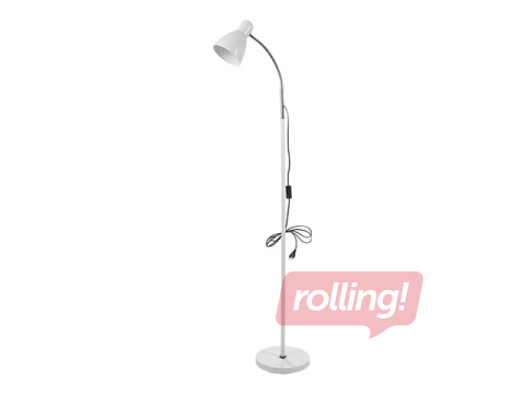 Stāvlampa Orno LAR, E27, 20W, balta, 160cm