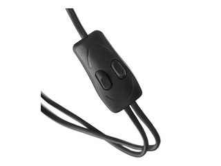 Stāvlampa Orno Urlar, melna, 175cm