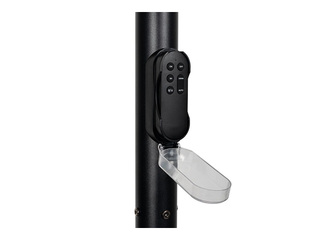 Saules lampa Kanlux Pareno, ar kustības sensoru, LED, 25W, regulējams spilgtums, melna