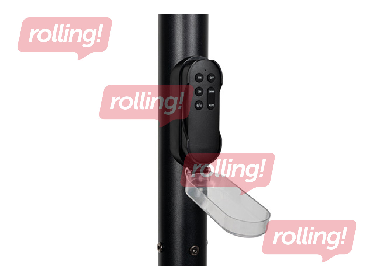 Saules lampa Kanlux Pareno, ar kustības sensoru, LED, 25W, regulējams spilgtums, melna