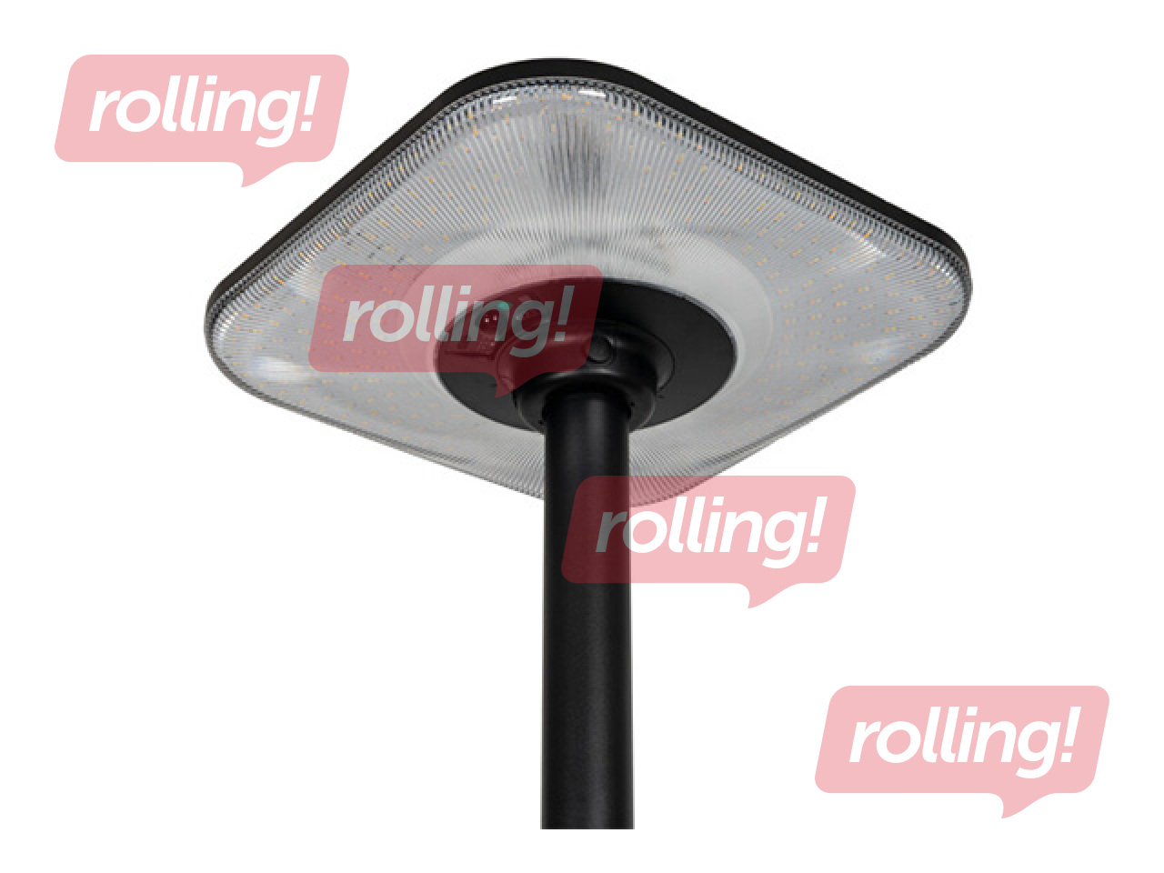 Saules lampa Kanlux Pareno, ar kustības sensoru, LED, 25W, regulējams spilgtums, melna