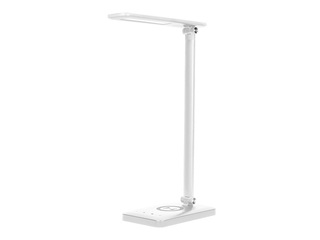 Desk lamp Virone, with wireless charger, LED, 7W, adjustable brightness, white