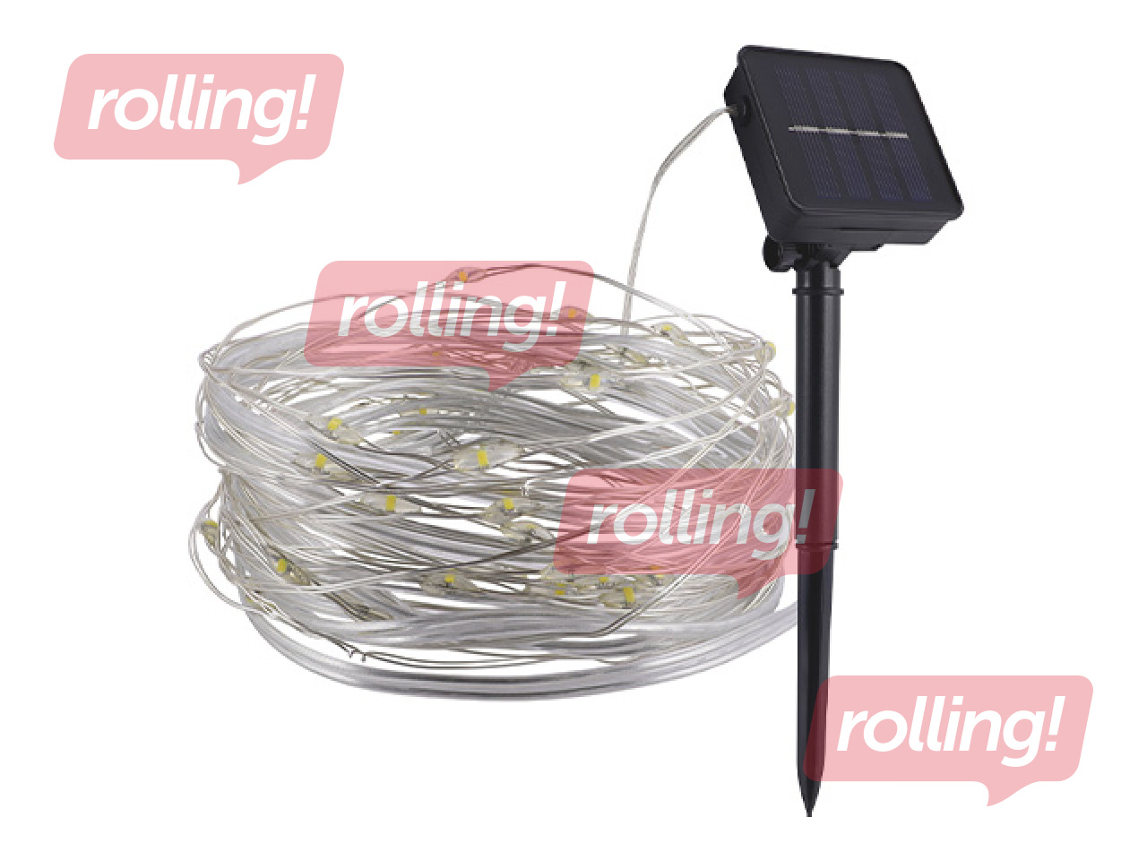 Saules lampa Struhm Orion, virtene, LED, 2W, 5m, silti balta gaisma