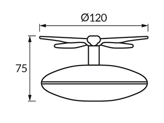 Saules lampa Struhm Frela, LED, 0.06W, daudzkrāsaina