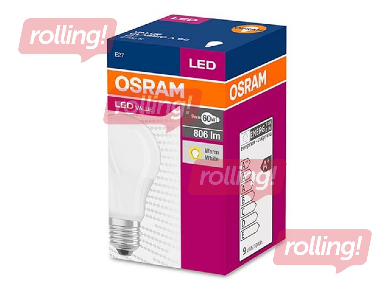 Light bulb Osram Value CLA60 9.5W/806 E27 220-240V FR