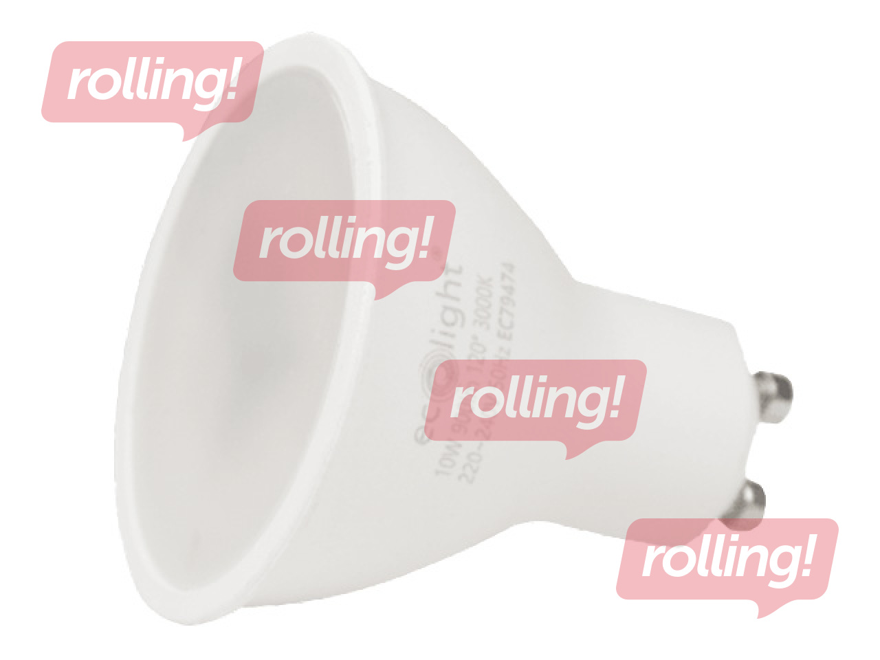 Spuldze Eco Light LED GU10 10W 3000K 900lm, silti balta