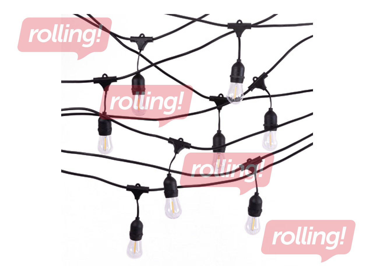 Светодиодная гирлянда, длина 10 м +10 x G45 E27 1 Вт 2700 К