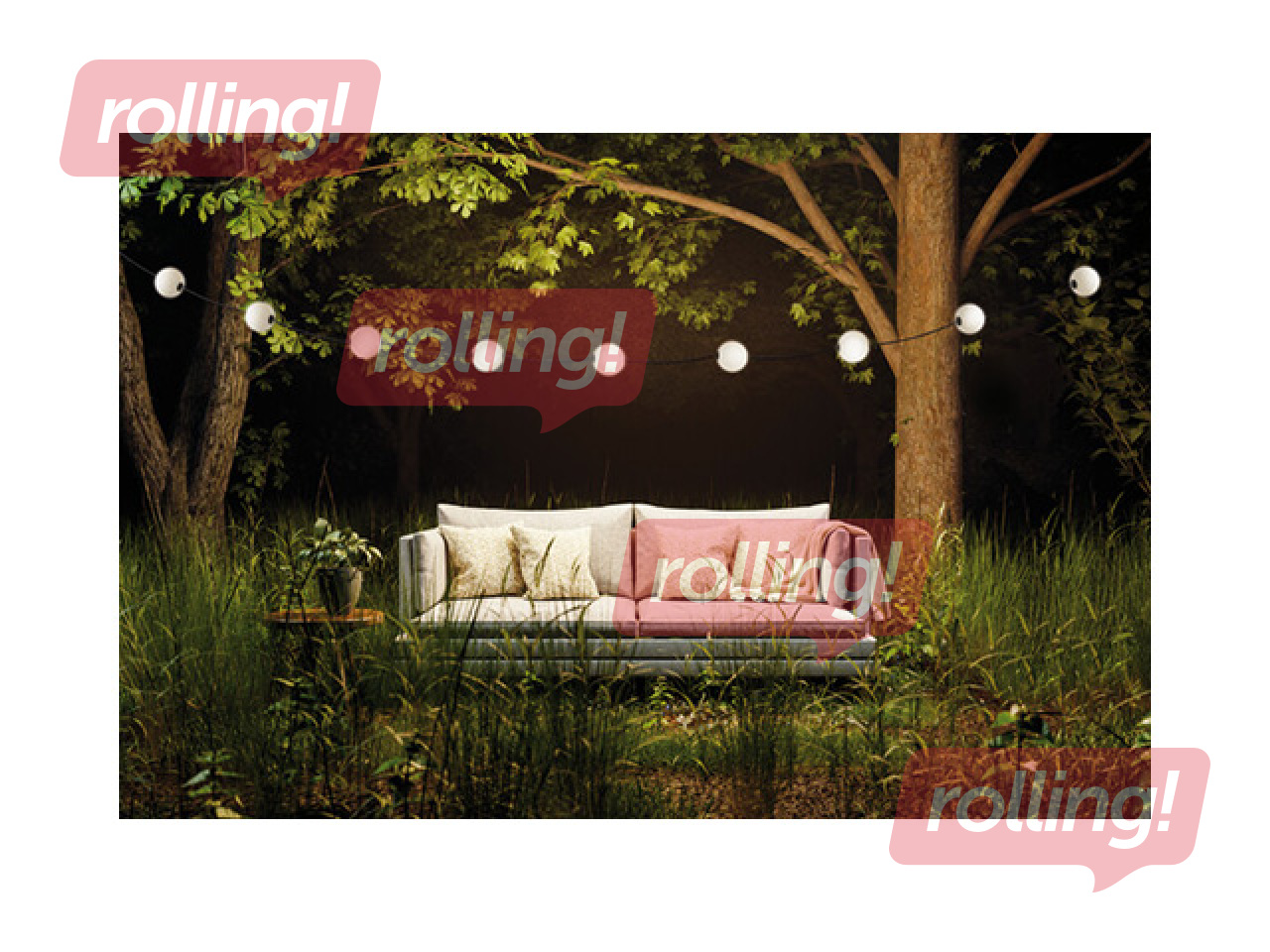 Светодиодная гирлянда, гирлянда 6 м, 10 Вт, 350 лм, 2500 К