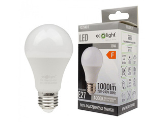 Spuldze Eco Light LED E27 10W 3000K 1000lm, silti balta