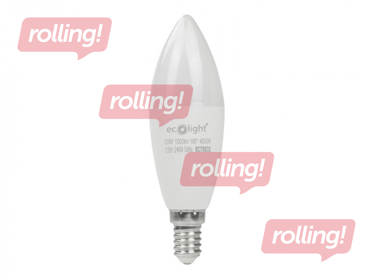 Spuldze Eco Light LED E14 10W 3000K 900lm, silti balta