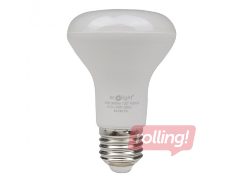 Lambipirn Eco Light, LED R63, E27 10W, 3000K, 900lm, soe valge