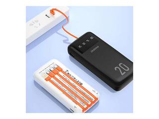 Mobilais lādētājs Duado PowerBank 20000mAh USB-C + micro USB +Lightning balts (Duado K6Pro+)