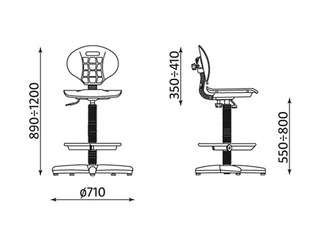 Chair Nargo RTS ts 13 + Ring Base