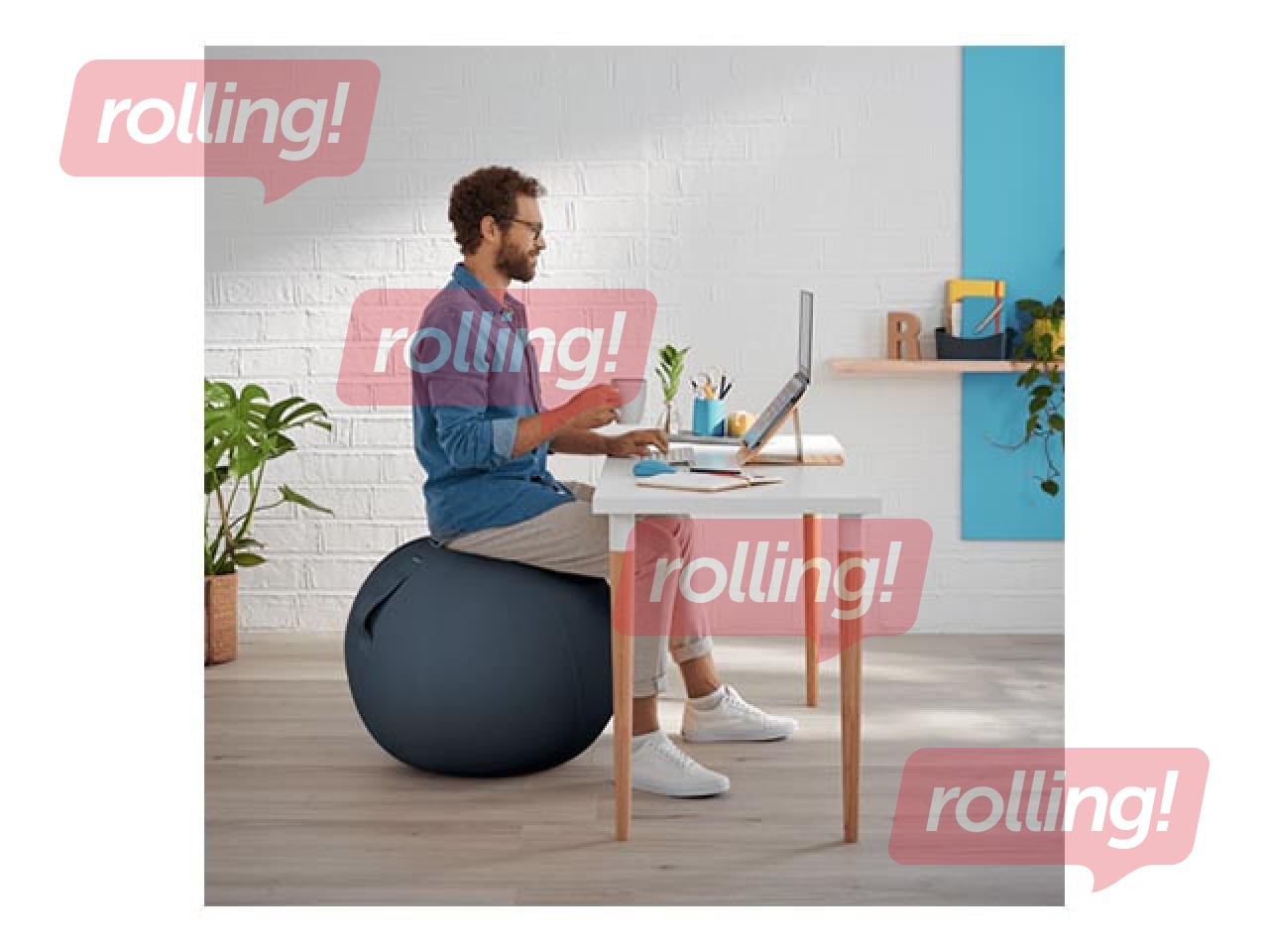 Balance ball Leitz Ergo Cosy Active, grey, 65cm
