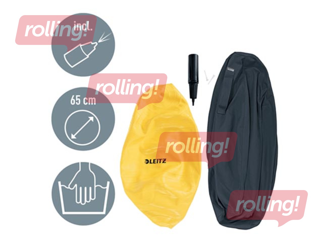 Līdzsvara bumba Leitz Ergo Cosy Active, pelēka, 65cm