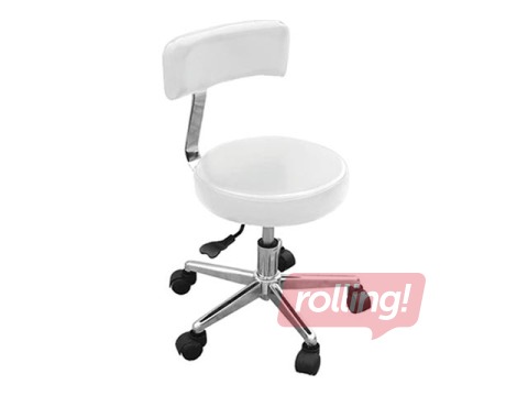 Master chair with back, white
