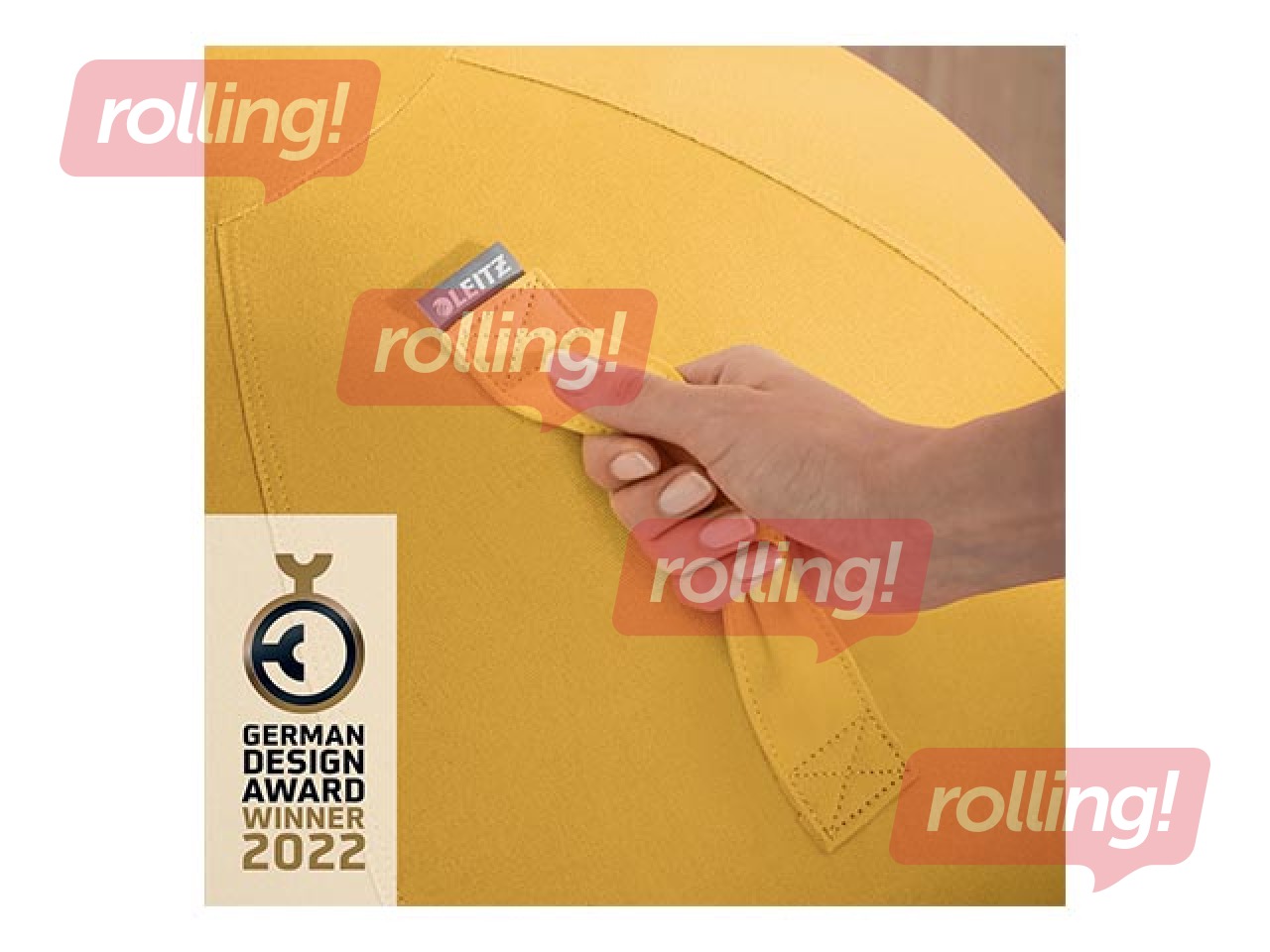 Līdzsvara bumba Leitz Ergo Cosy Active, dzeltena, 65cm