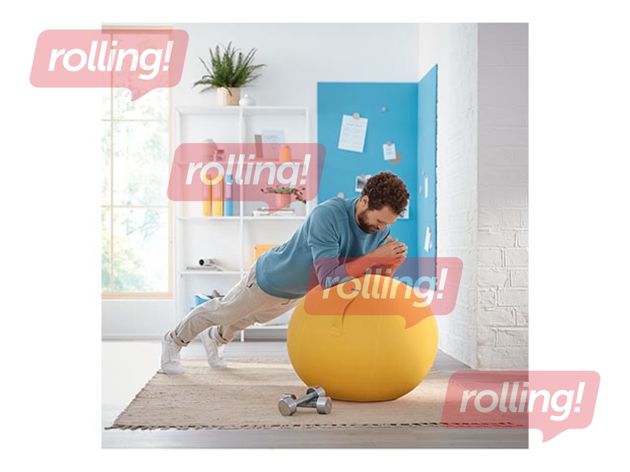 Līdzsvara bumba Leitz Ergo Cosy Active, dzeltena, 65cm