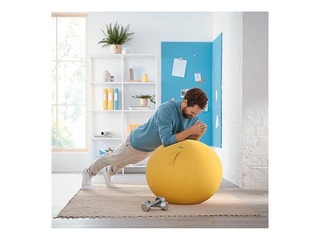 Tasakaalupall Leitz Ergo Cosy Active, kollane, 65 cm
