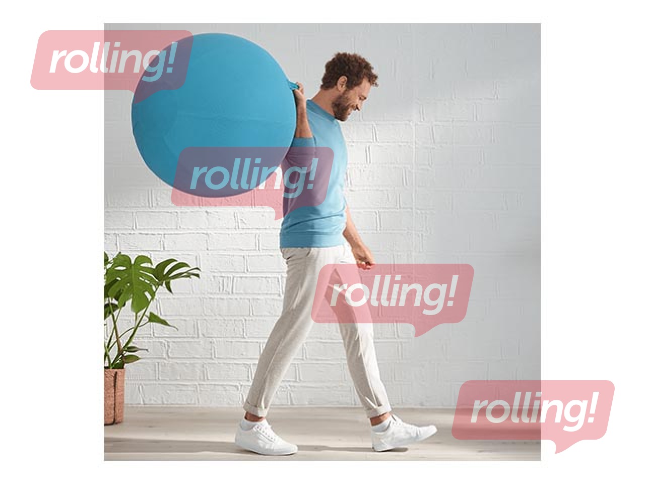 Balance ball Leitz Ergo Cosy Active, calm blue, 65cm