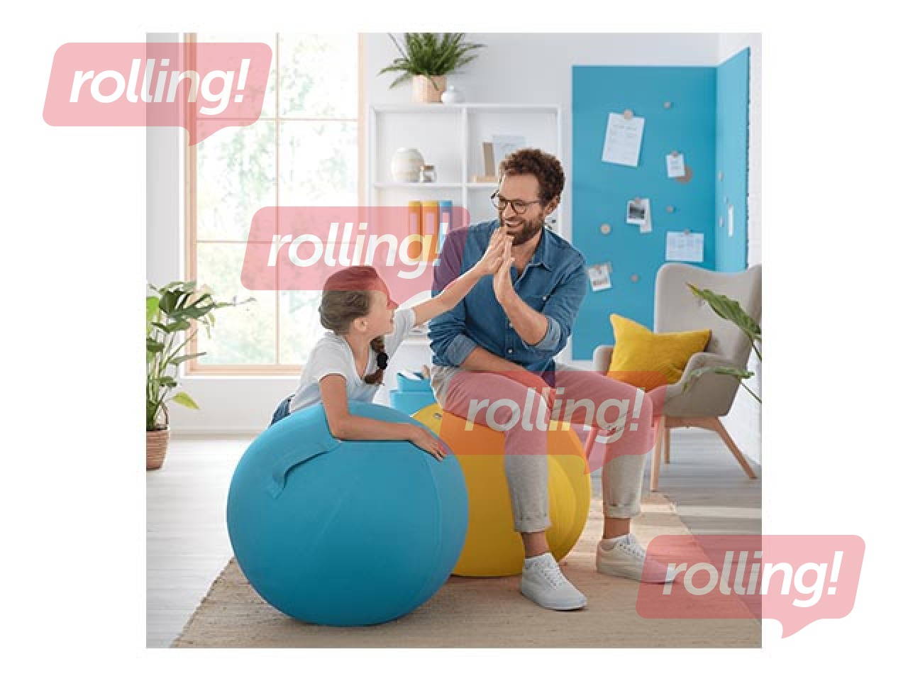 Līdzsvara bumba Leitz Ergo Cosy Active, zila, 65cm