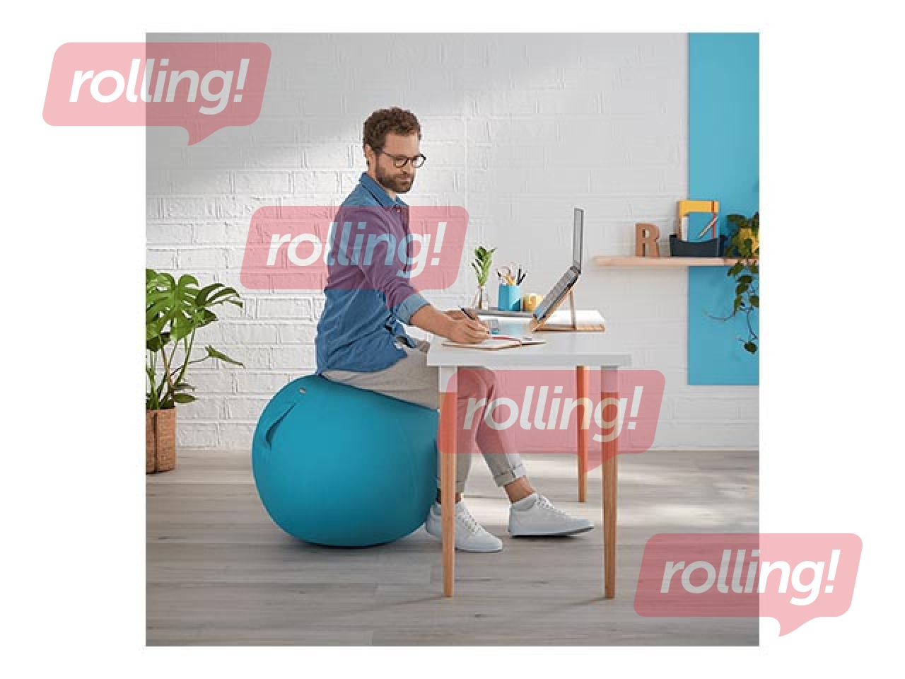 Līdzsvara bumba Leitz Ergo Cosy Active, zila, 65cm