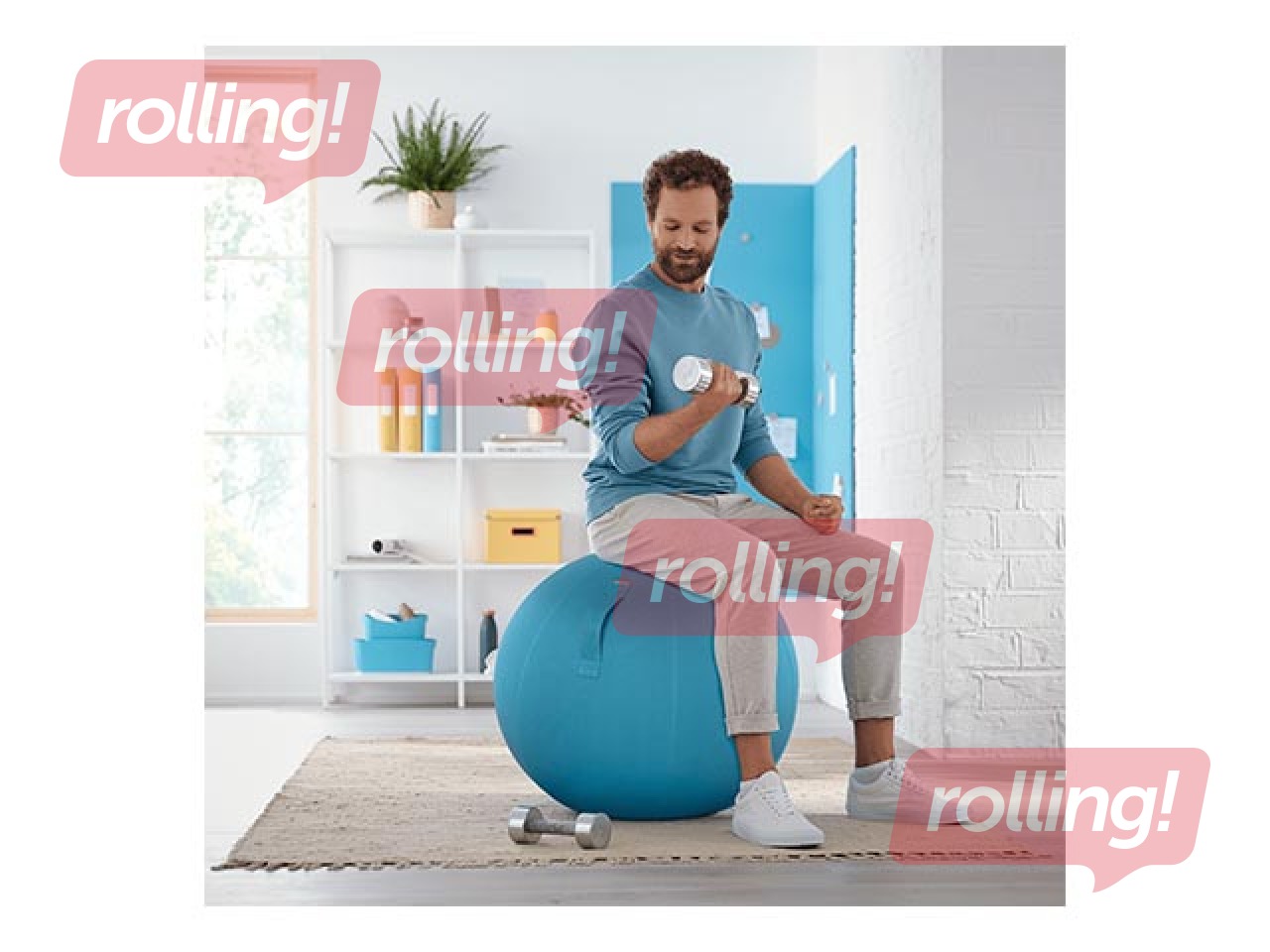 Līdzsvara bumba Leitz Ergo Cosy Active, zila, 65cm