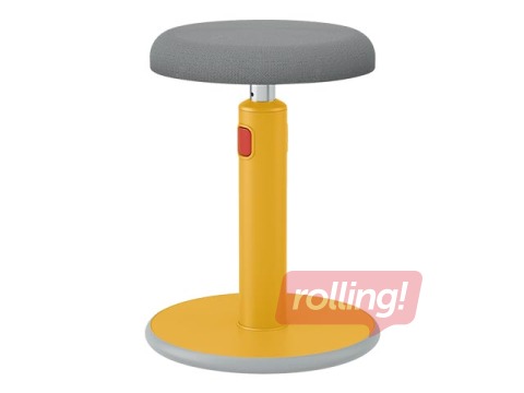 Multifunctional, adjustable chair Leitz Ergo Cosy, grey/yellow