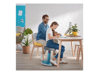 Multifunkcionāls, regulējams krēsls Leitz Ergo Cosy, pelēks/zils