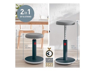 Multifunkcionāls, regulējams krēsls Leitz Ergo Cosy, pelēks