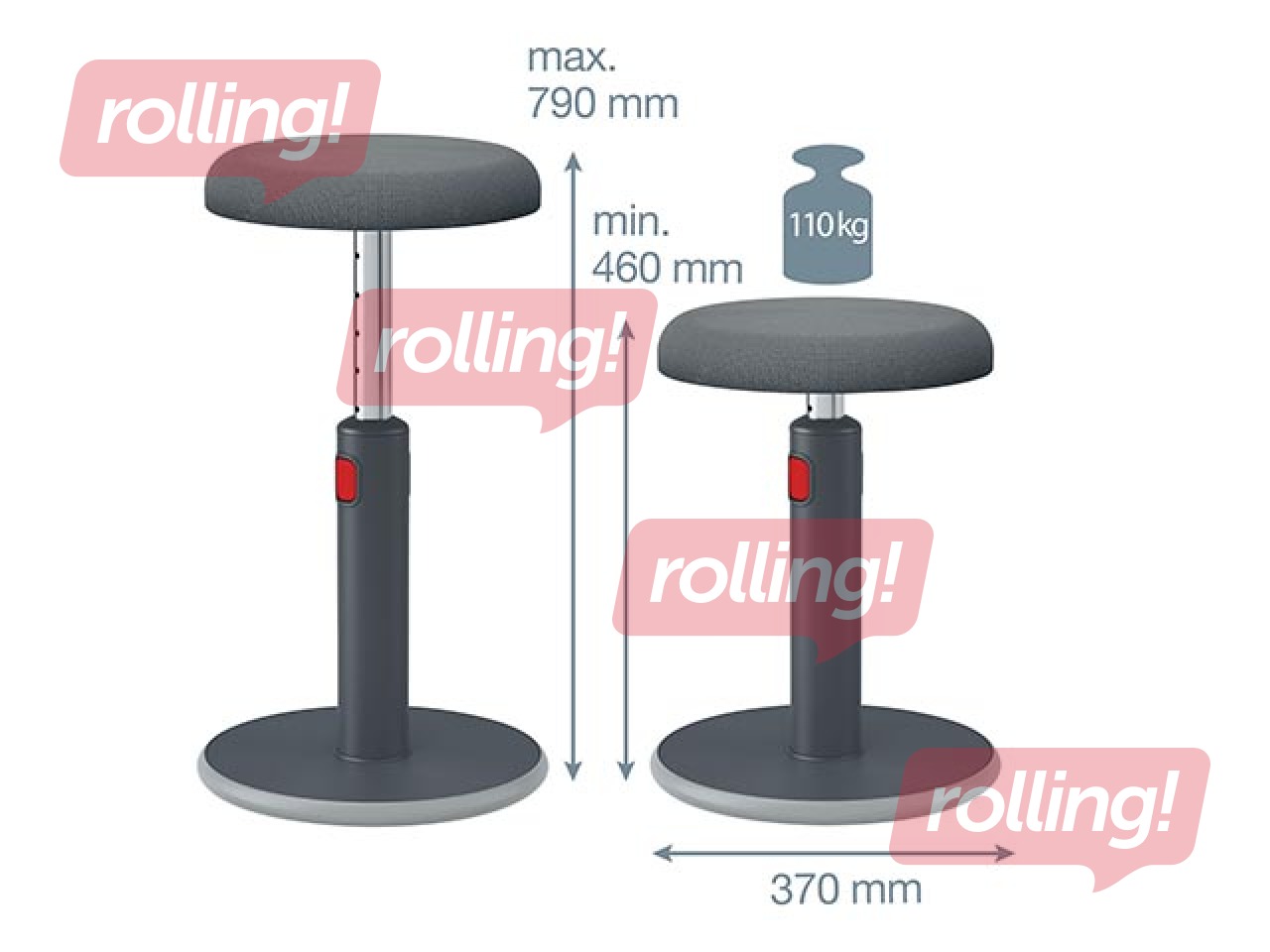 Multifunktsionaalne reguleeritav tool Leitz Ergo Cosy, hall