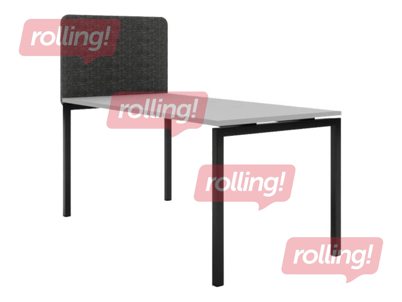 Acoustic partition, 70 cm, dark gray