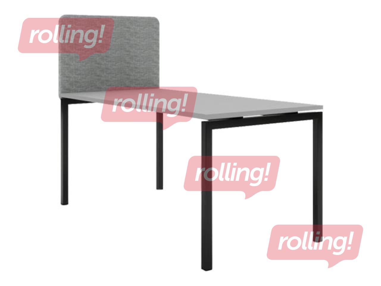 Acoustic partition, 80 cm, gray