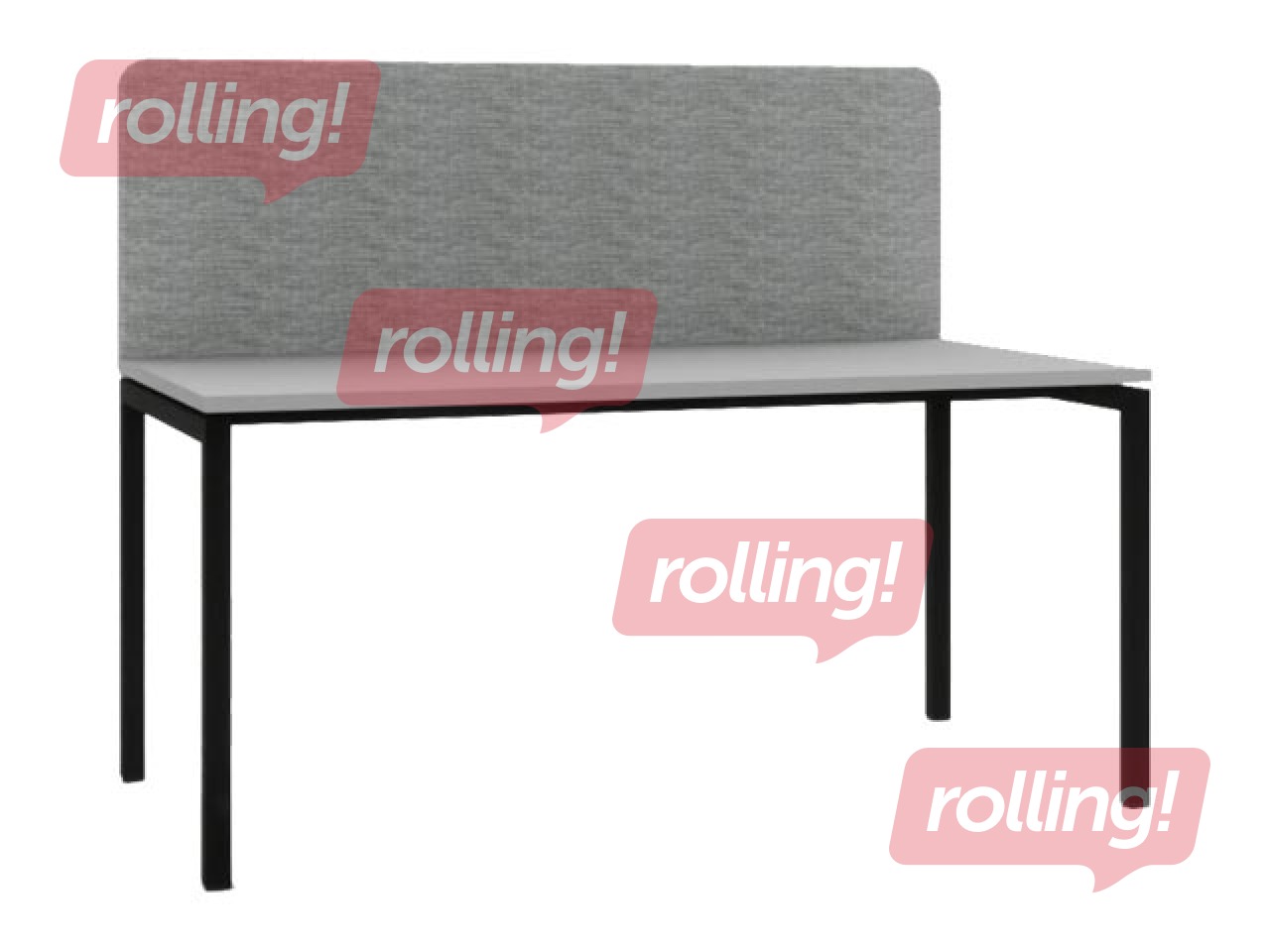 Acoustic partition, 140 cm, gray
