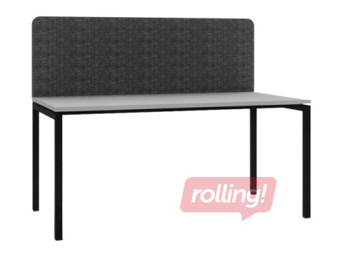 Acoustic partition, 140 cm, dark gray